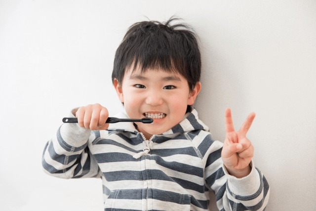 100点満点の息子！謝礼は、なんと歯ブラシ250本分！！！