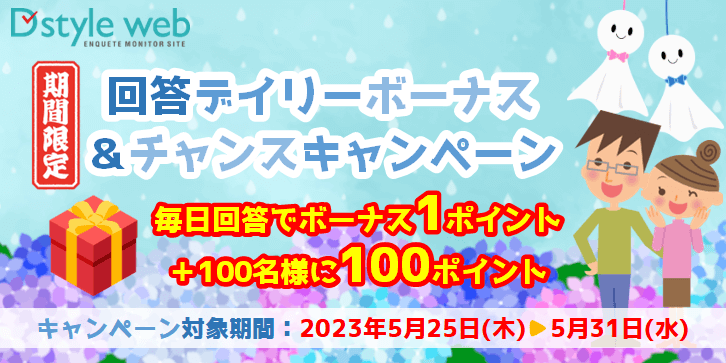 期間限定!回答デイリーボーナス&チャンスキャンペーン
